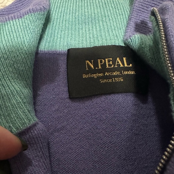 Sold N. Peal purple zip up sweater - Picture 7 of 10